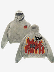 Retro Abstract Print Sweatshirt