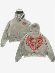 Retro Abstract Print Sweatshirt