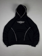 Contrast-Color Printed Hoodie Sweatshirts