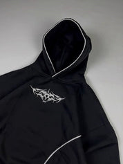 Contrast-Color Printed Hoodie Sweatshirts