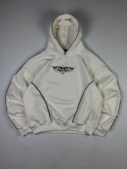 Contrast-Color Printed Hoodie Sweatshirts