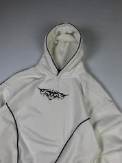 Contrast-Color Printed Hoodie Sweatshirts