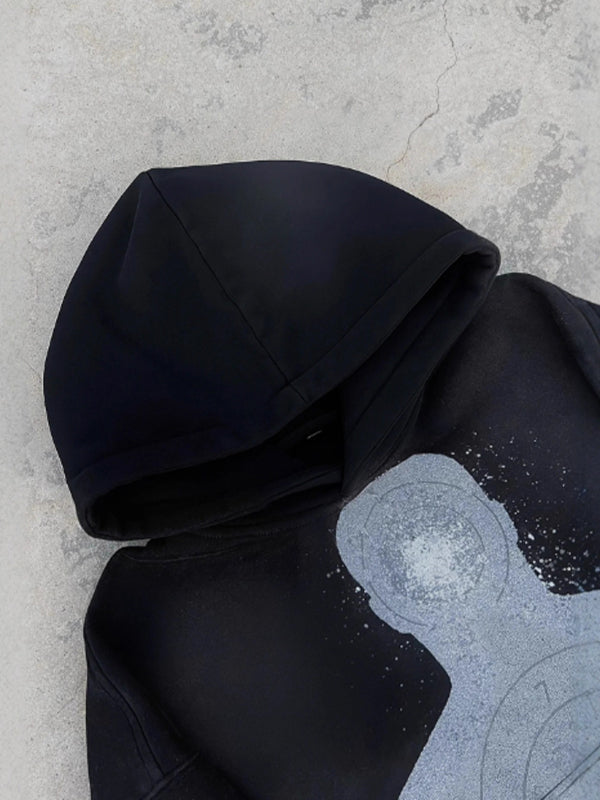 Retro Abstract Print Sweatshirt