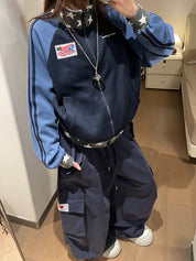 Star American-Style Zipper Hoodie Jacket