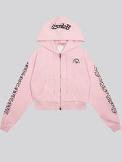 Retro Cross Letter Print Hoodie Sweatshirts