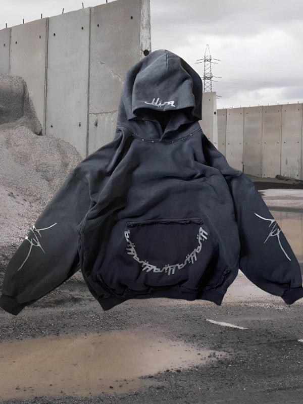 Retro Print Y2K Sweatshirts