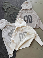 Retro Print Y2K Hoodie Sweatshirts