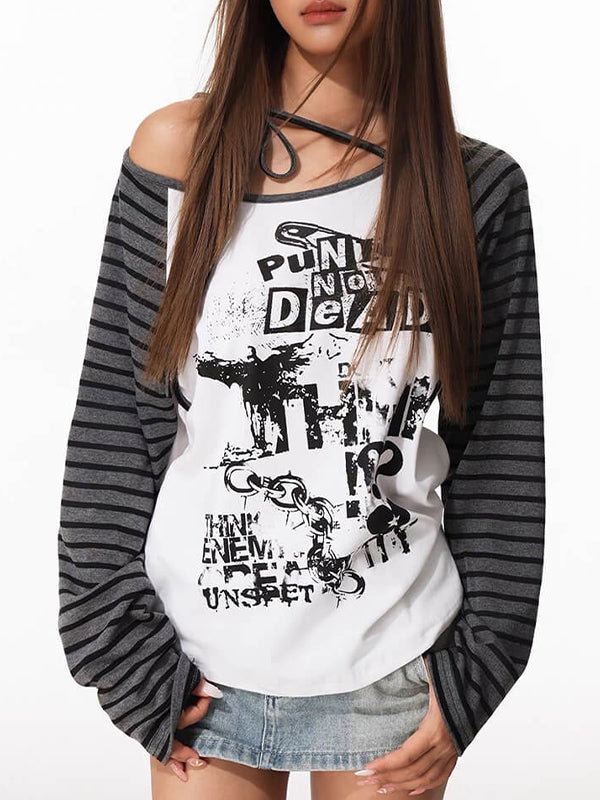 Y2K Star Stripe Long Sleeve