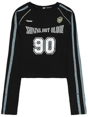 Sports-Style Polo Shirt Long Sleeve