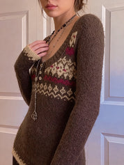 Retro Ethnic Patterns Sweaters