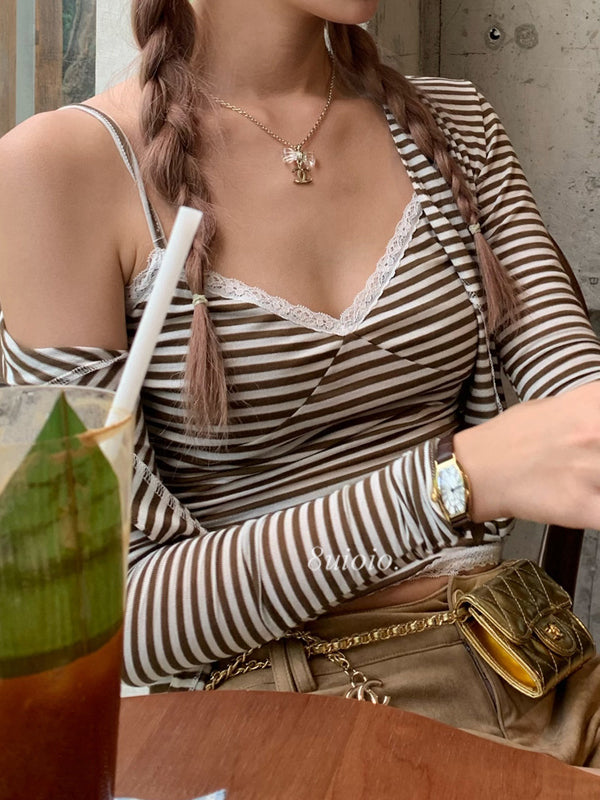 Striped Tank Top Long Sleeve