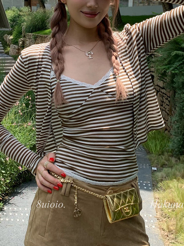 Striped Tank Top Long Sleeve