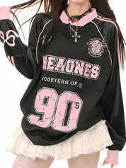 Digital Sports Printing Oversized Long Sleeve