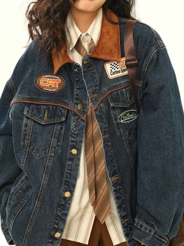 Retro Washed Denim Jacket