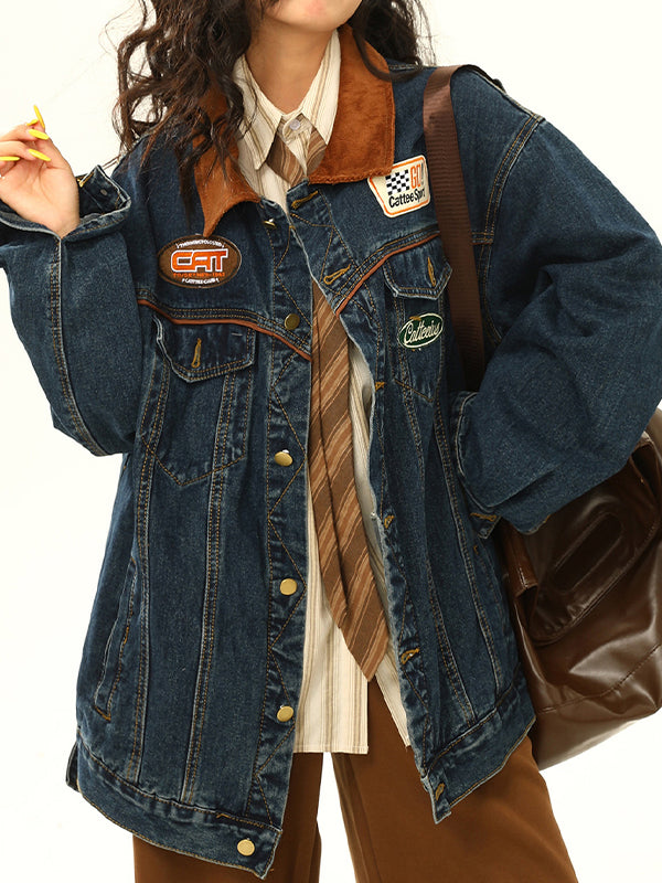 Retro Washed Denim Jacket