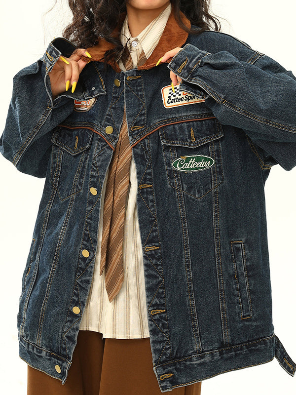 Retro Washed Denim Jacket