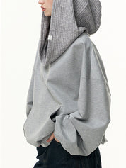 Mamba Cotton Blend Fabric Oversized Long Sleeve