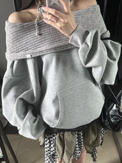 Mamba Cotton Blend Fabric Oversized Long Sleeve