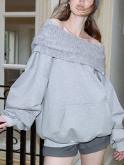 Mamba Cotton Blend Fabric Oversized Long Sleeve