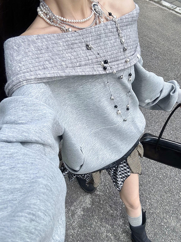 Mamba Cotton Blend Fabric Oversized Long Sleeve