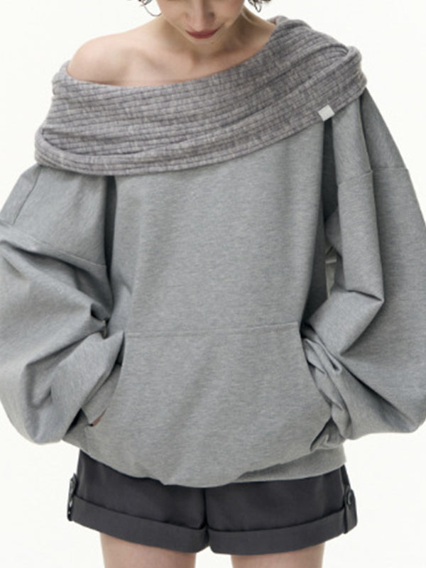 Mamba Cotton Blend Fabric Oversized Long Sleeve