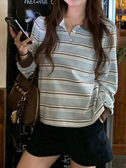 Contrasting Stripes Long Sleeve