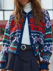 Fair Isle Knitting Sweaters Jacket