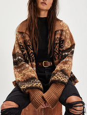 Fair Isle Knitting Sweaters Jacket