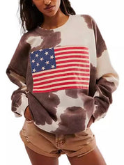 National Flag Print Sweatshirts