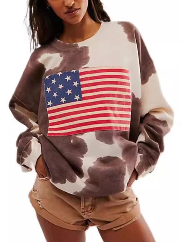 National Flag Print Sweatshirts