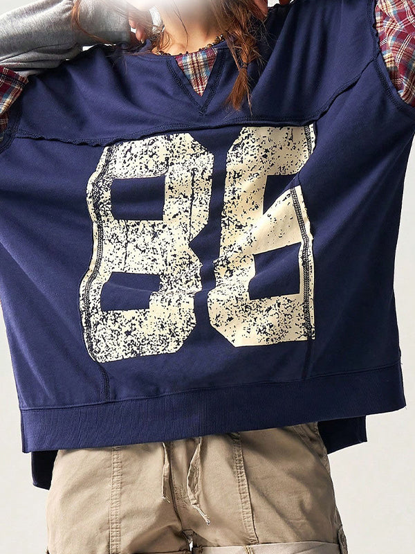 Trend Patch Digital Oversized Long Sleeve