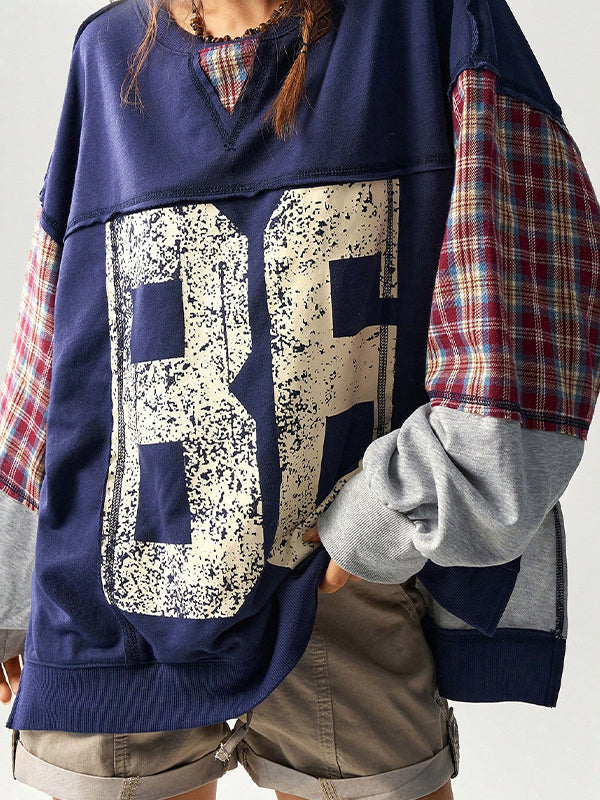 Trend Patch Digital Oversized Long Sleeve