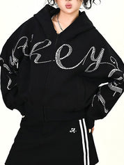 English Diamond Print Sweatshirts