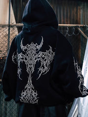 Retro Gothic Print Sweatshirts