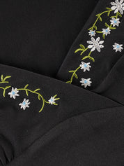 Floral V-Neck Print Long Sleeve