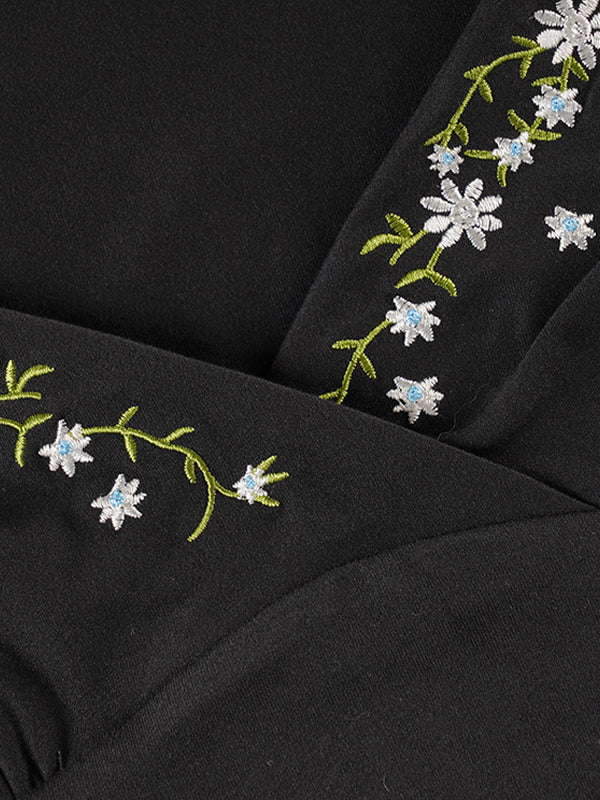 Floral V-Neck Print Long Sleeve