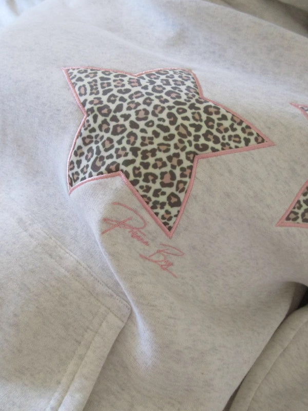 Star Leopard Print Sweatshirts