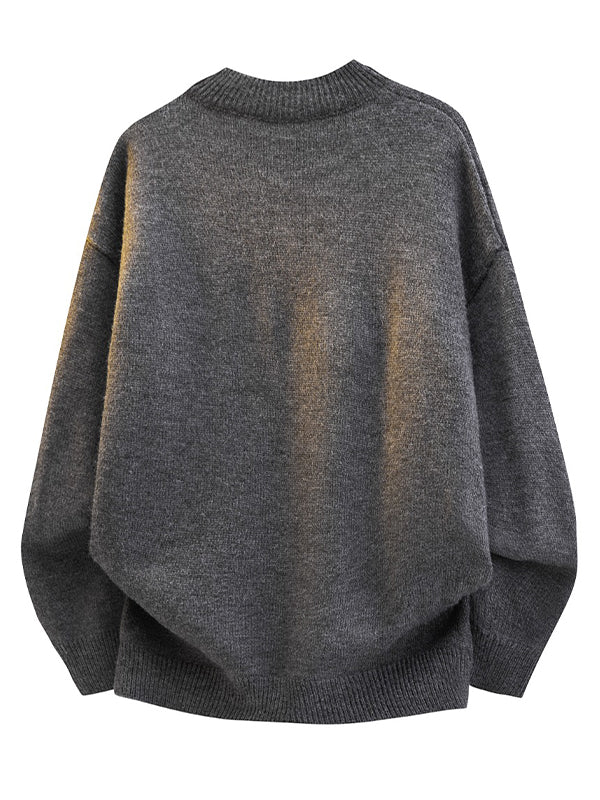 College-Style Print Sweaters