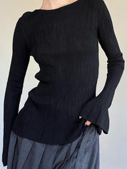 Textured Leisure Comfortable Long Sleeve