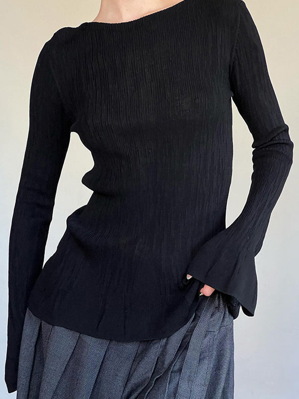 Textured Leisure Comfortable Long Sleeve