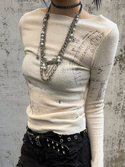 Retro Distressed Base Layer Long Sleeve