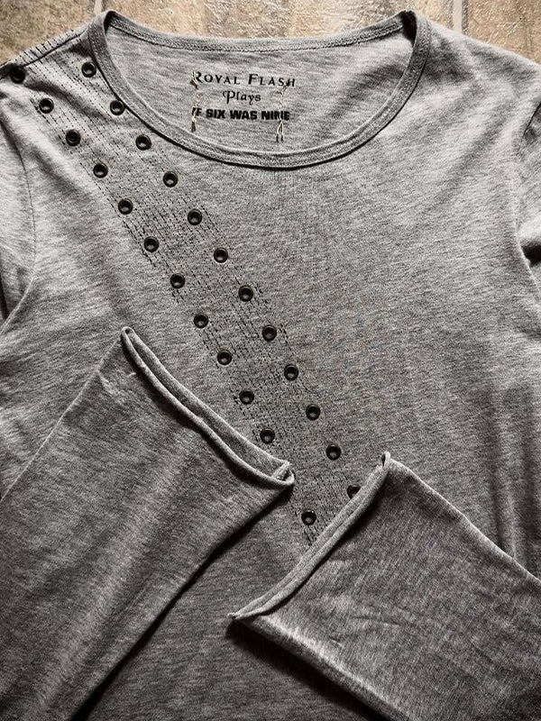 Dark Guitar Print Long Sleeve