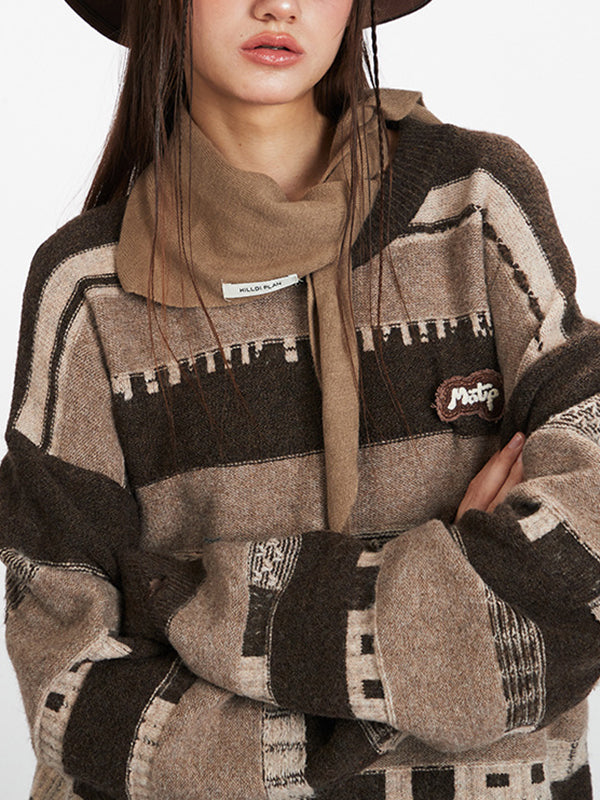 Fair Isle Retro Stripe Sweaters