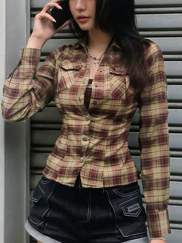 Classic Checked Slim Fit Long Sleeves