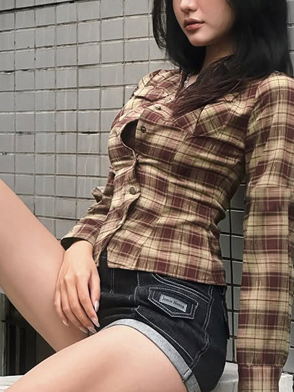 Classic Checked Slim Fit Long Sleeves