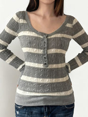 Classic Stripe Combination Sweaters