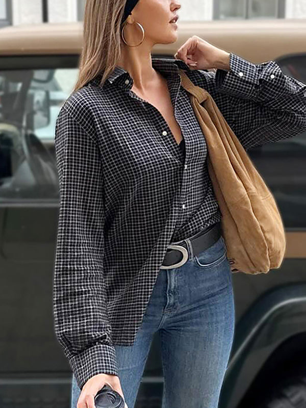 Classic Checked Slim Fit Long Sleeves