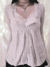 Soft Twill Cloth Sweaters