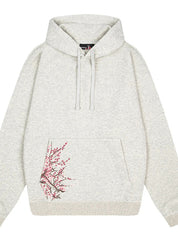 Peach Blossom Embroidery Sweatshirts