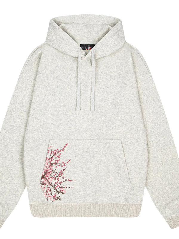 Peach Blossom Embroidery Sweatshirts